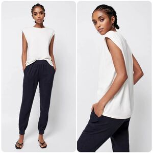 Faherty Cloud Muscle Tee in Whisper White | Small